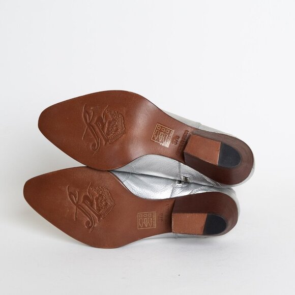 Free People Silver Ankle Boots - Picture 8 of 16